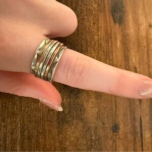Silver Stacked Ring Set